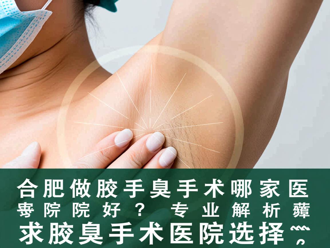 合肥做腋臭手术哪家医院好？专业解析腋臭手术医院选择