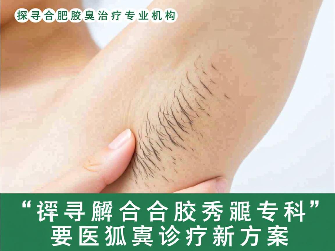 探寻合肥腋臭治疗专业机构，详解合肥腋秀专科狐臭诊疗新方案