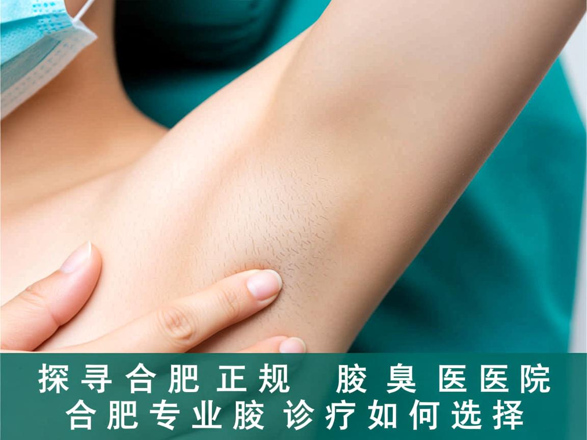 探寻合肥正规腋臭医院，合肥专业腋臭诊疗如何选择
