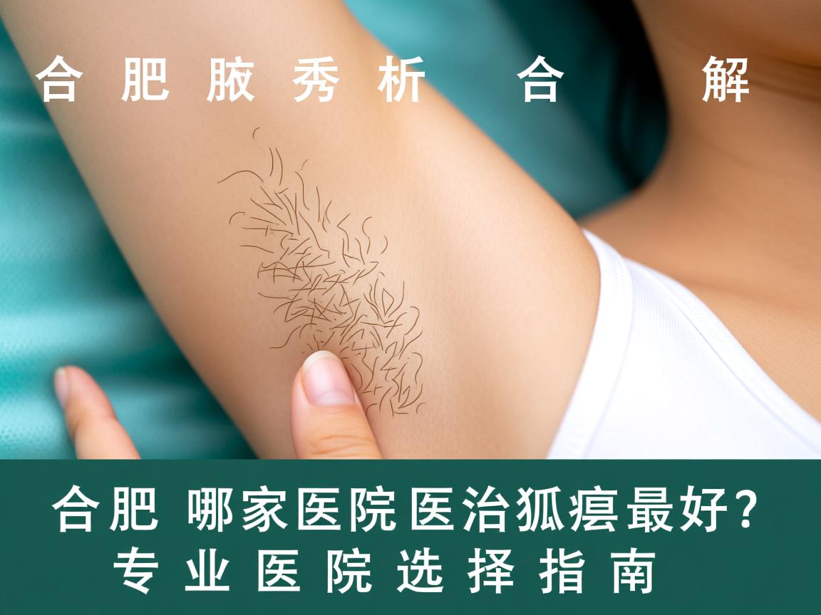 合肥腋秀解析，合肥哪家医院医治狐臭最好？专业医院选择指南