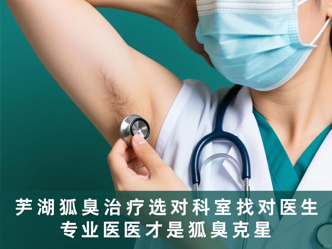芜湖狐臭治疗选对科室找对医生，专业医生才是狐臭克星