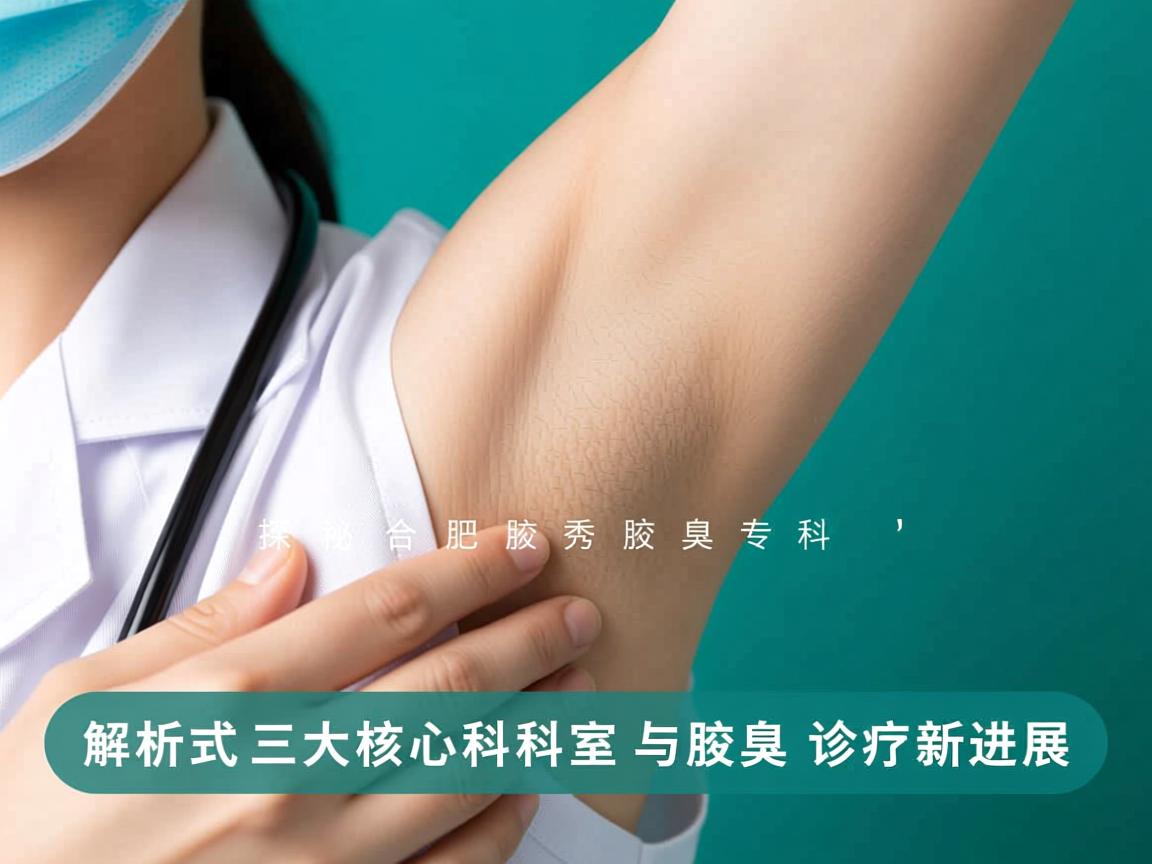 探秘合肥腋秀腋臭专科，解析三大核心科室与腋臭诊疗新进展