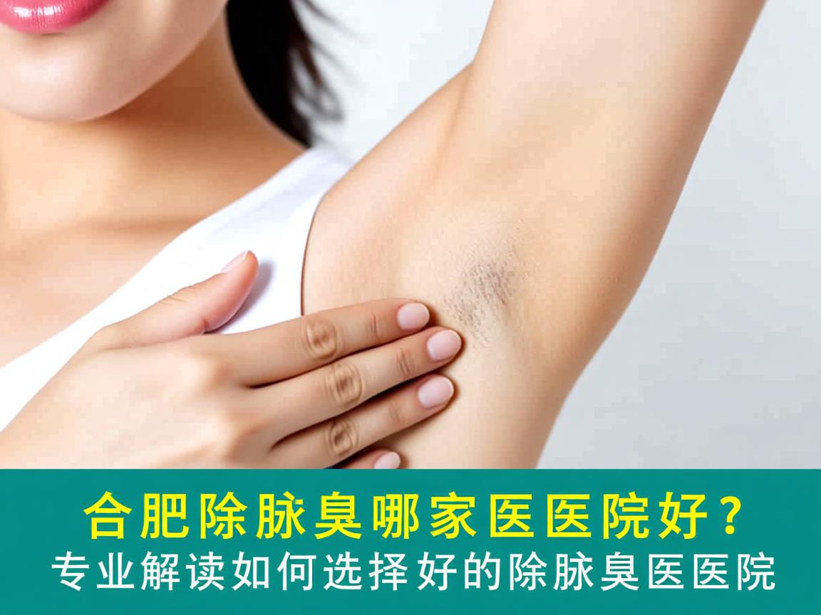 合肥除腋臭哪家医院好？专业解读如何选择好的除腋臭医院