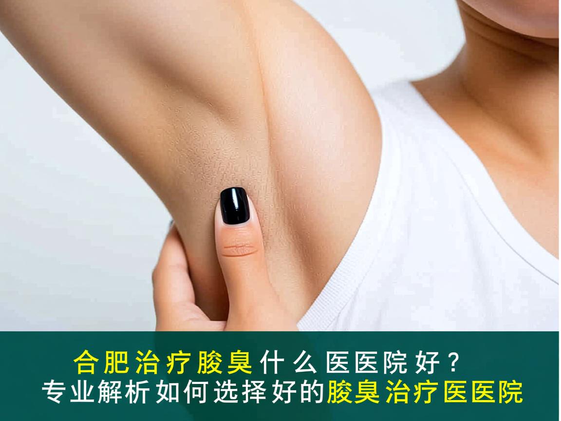 合肥治疗腋臭什么医院好？专业解析如何选择好的腋臭治疗医院