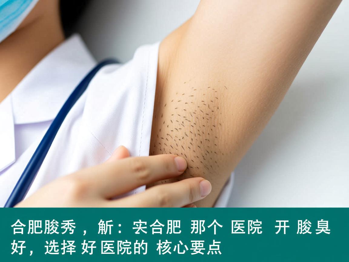 合肥腋秀解析，在合肥那个医院开腋臭好，选择好医院的核心要点