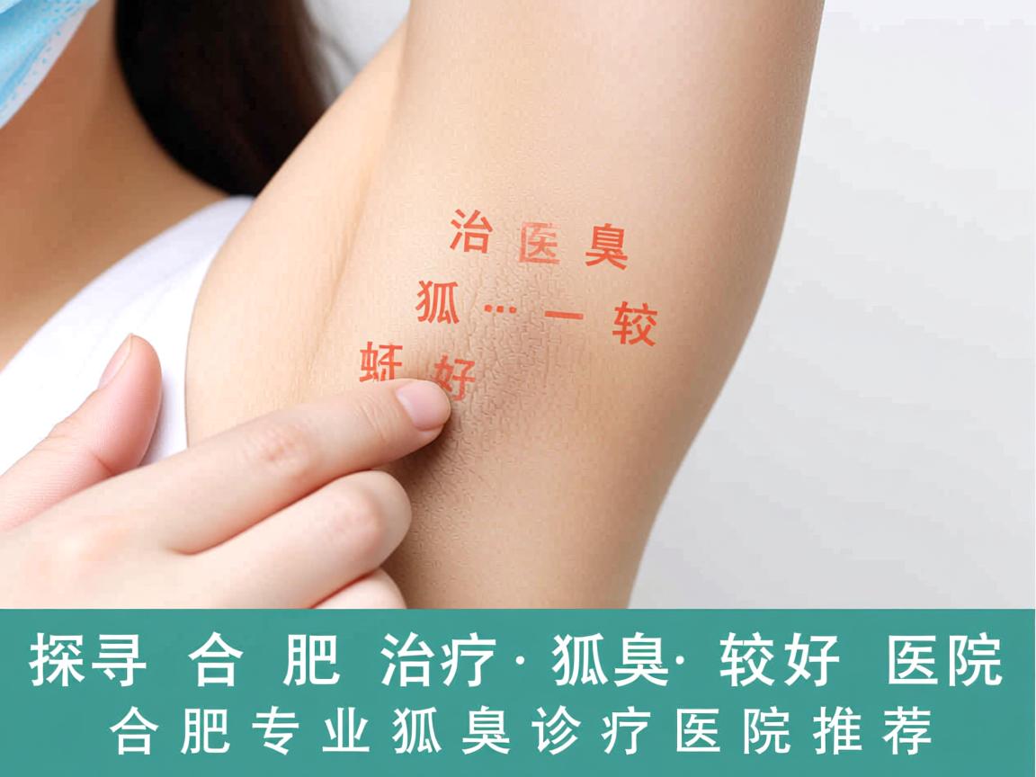 探寻合肥治疗狐臭较好医院，合肥专业狐臭诊疗医院推荐