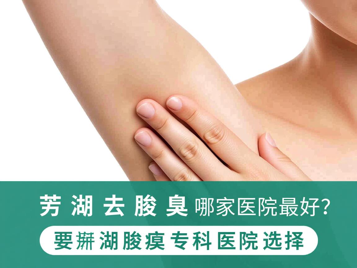 芜湖去腋臭哪家医院最好？深度解析芜湖腋臭专科医院选择