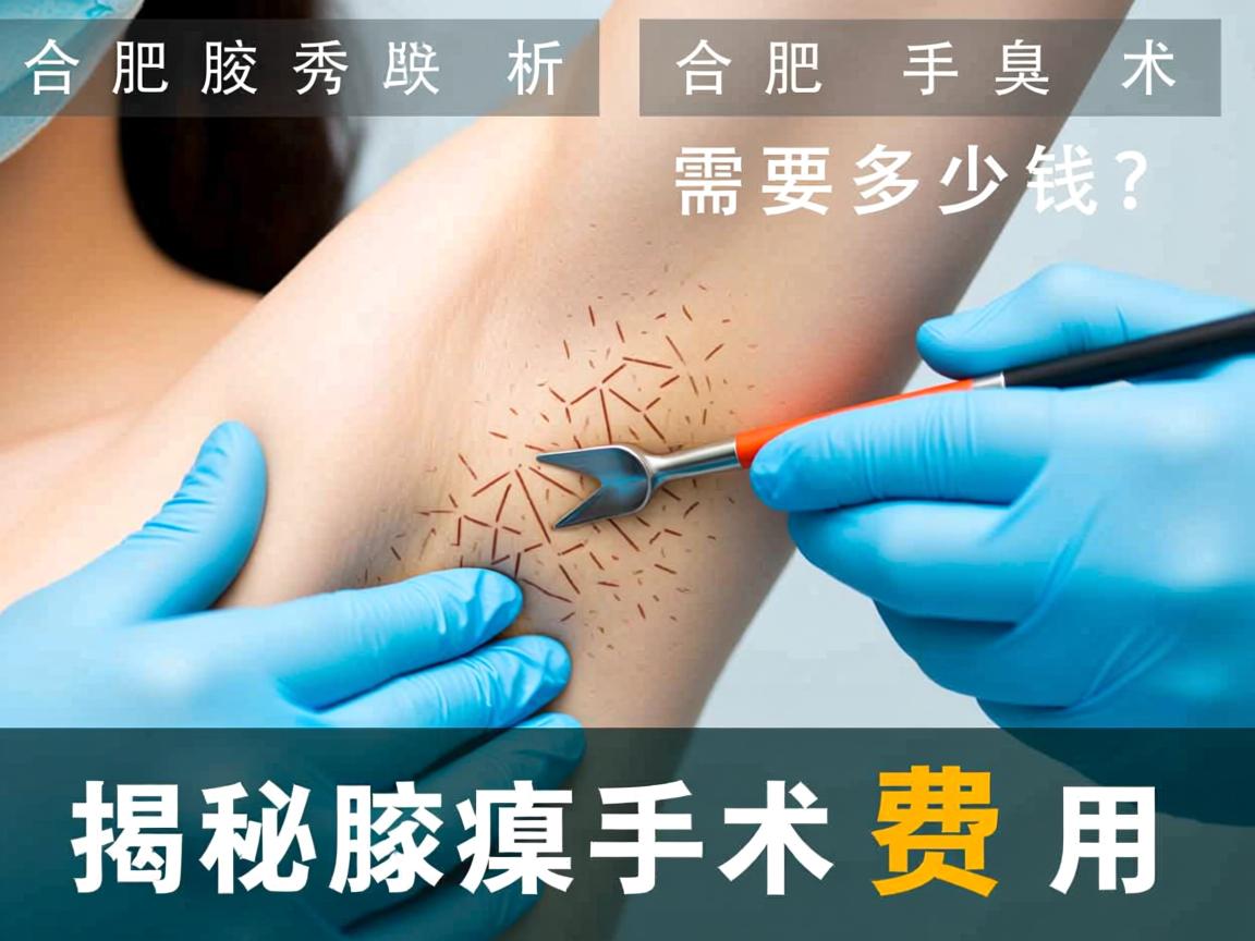 合肥腋秀解析，合肥腋臭手术需要多少钱？揭秘腋臭手术费用