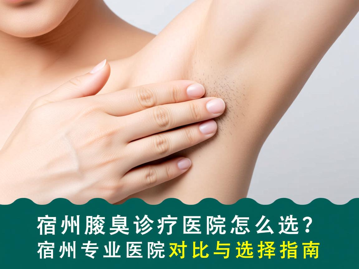 宿州腋臭诊疗医院怎么选？宿州专业医院对比与选择指南