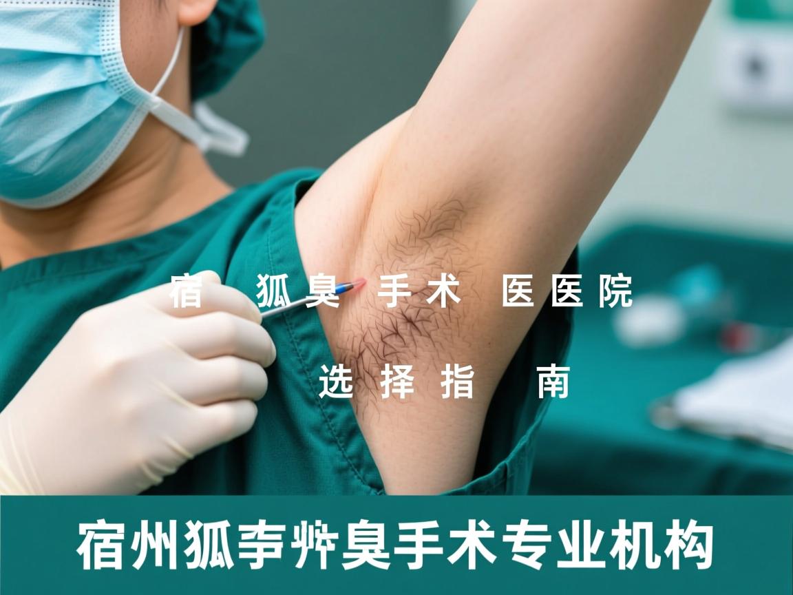 宿州狐臭手术医院选择指南，详解宿州狐臭手术专业机构