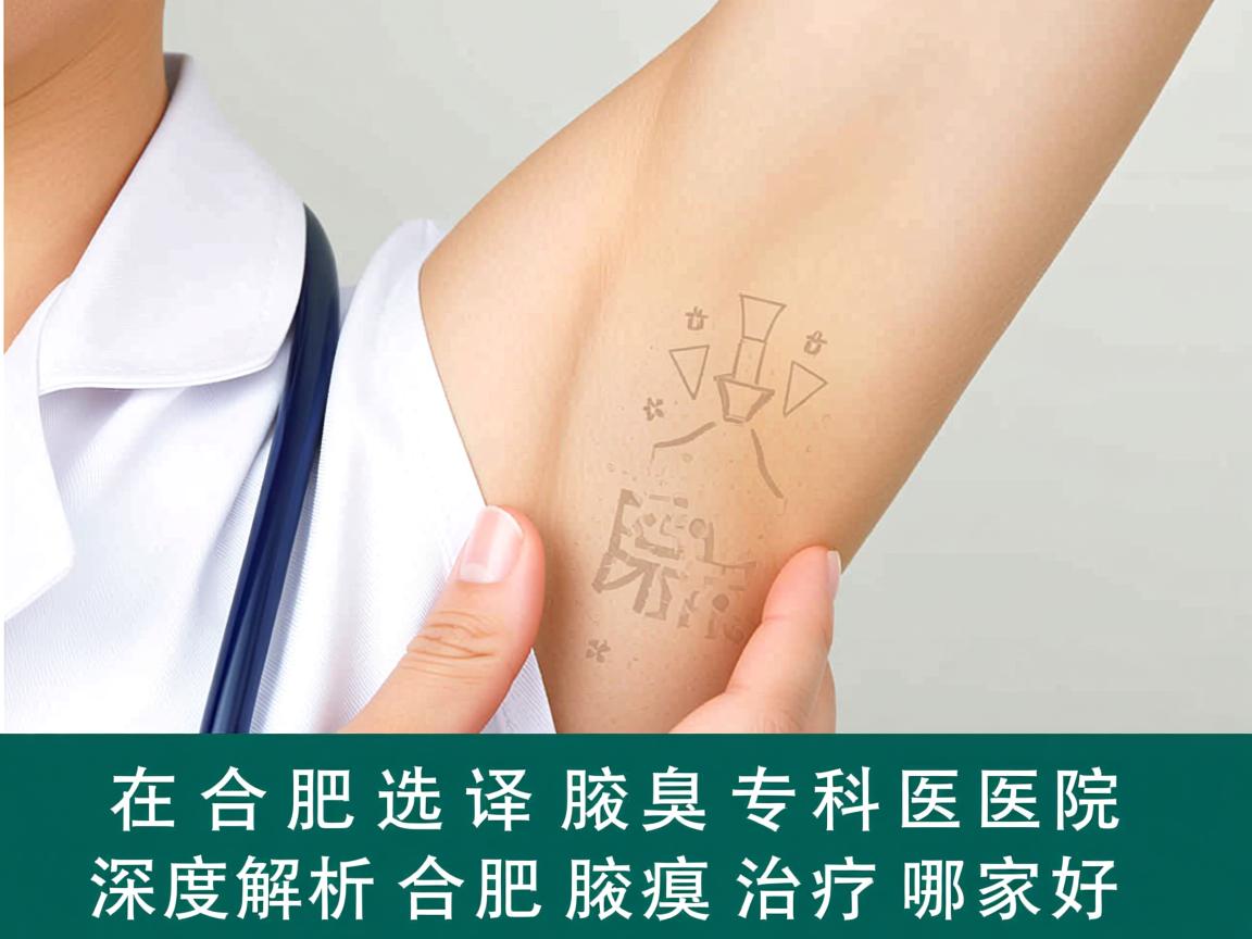 在合肥选择腋臭专科医院，深度解析合肥腋臭治疗哪家好