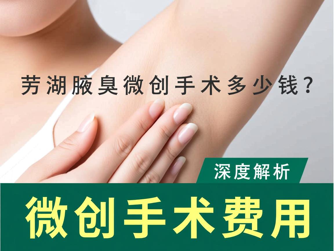 芜湖腋臭微创手术多少钱？深度解析腋臭微创手术费用