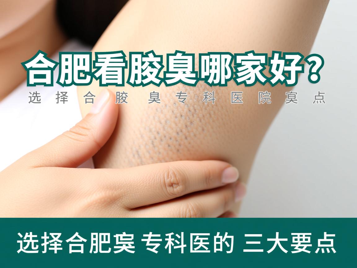合肥看腋臭哪家好？选择合肥腋臭专科医院的三大要点