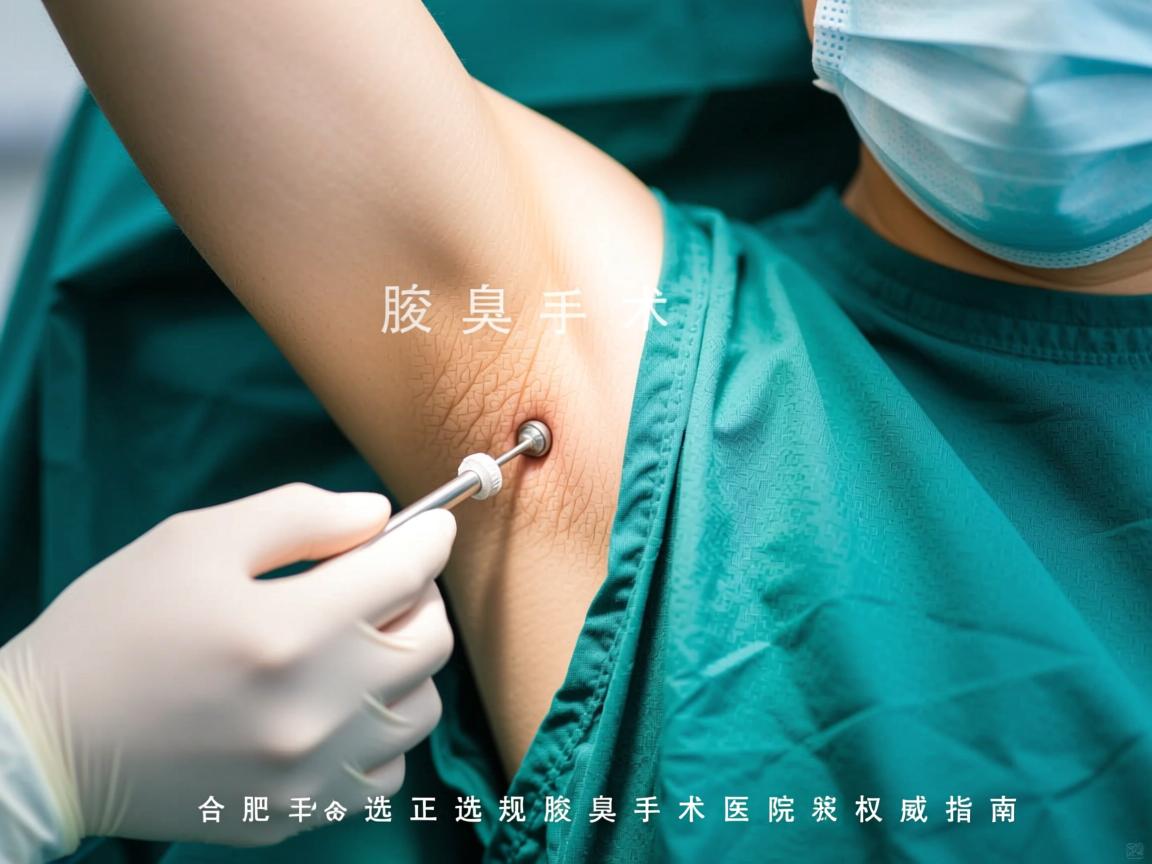 合肥腋臭手术，在合肥选择正规腋臭手术医院的权威指南
