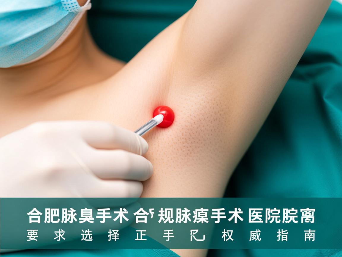 合肥腋臭手术，在合肥选择正规腋臭手术医院的权威指南