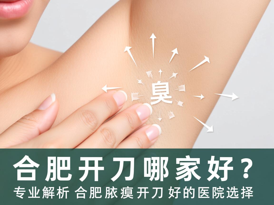 合肥腋臭开刀哪家好？专业解析合肥腋臭开刀好的医院选择