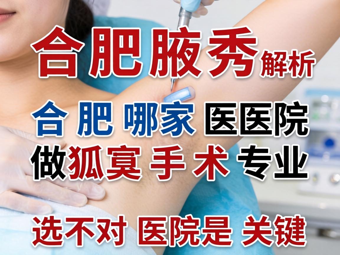 合肥腋秀解析,合肥哪家医院做狐臭手术专业,选对医院是关键 合肥腋秀解析,合肥哪家医院做狐臭手术专业,选对医院是关键
