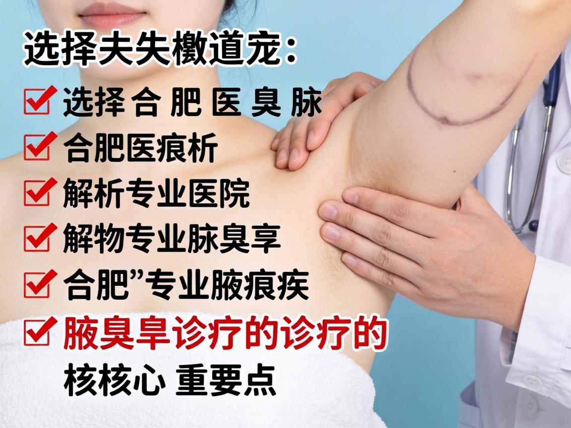 选择合肥腋臭医院,解析合肥专业腋臭诊疗的核心要点 选择合肥腋臭医院,解析合肥专业腋臭诊疗的核心要点