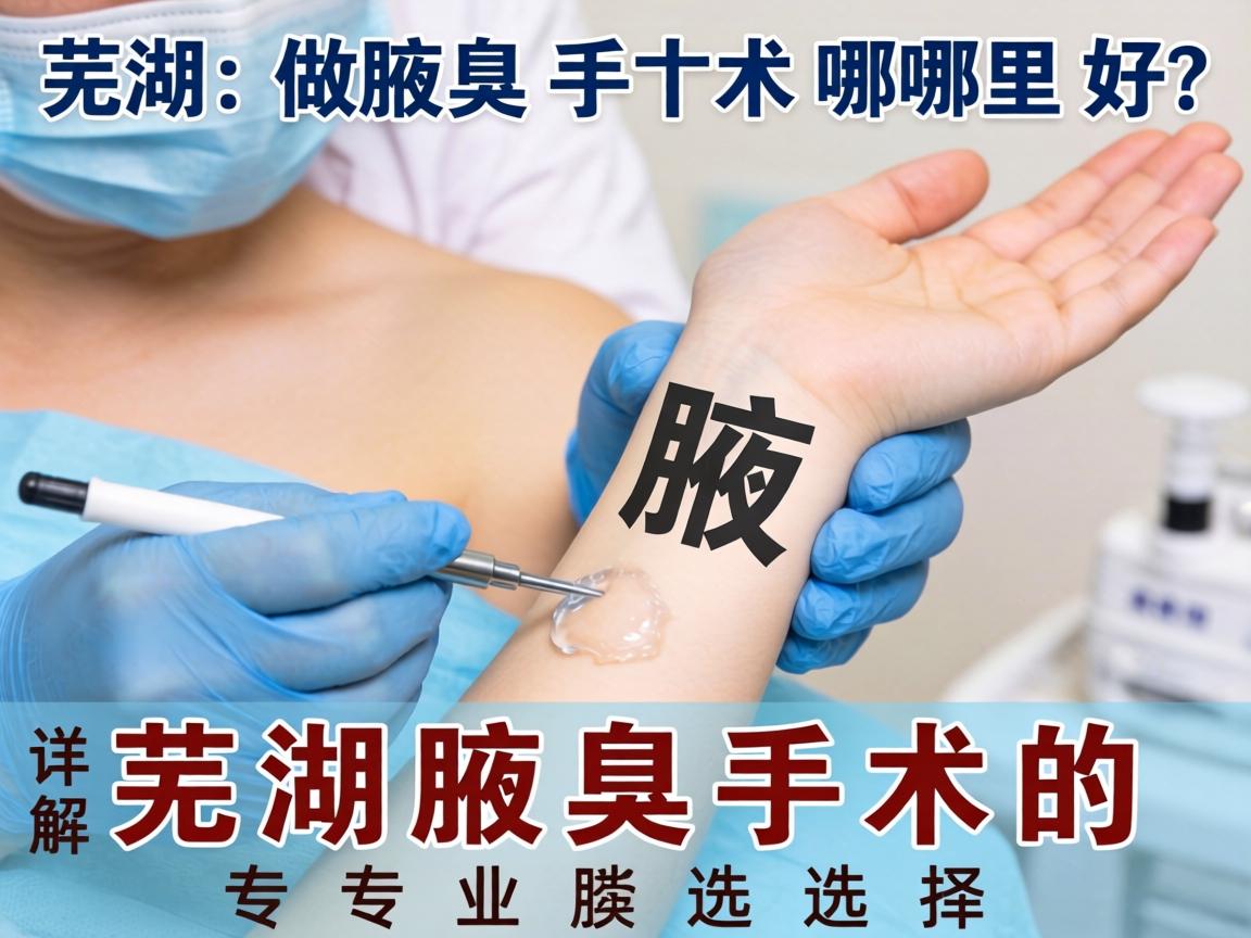 芜湖做腋臭手术哪里好？详解芜湖腋臭手术的专业选择