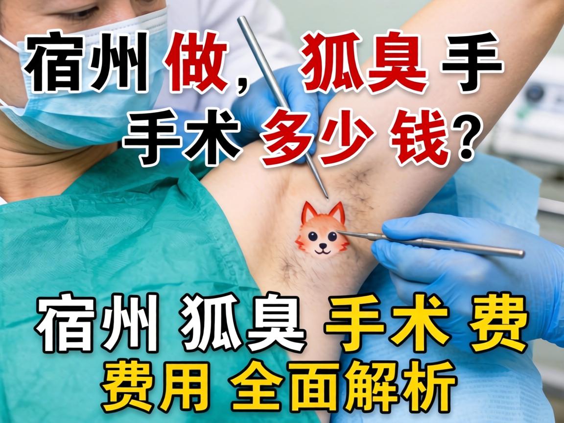 宿州做狐臭手术多少钱？宿州狐臭手术费用全面解析