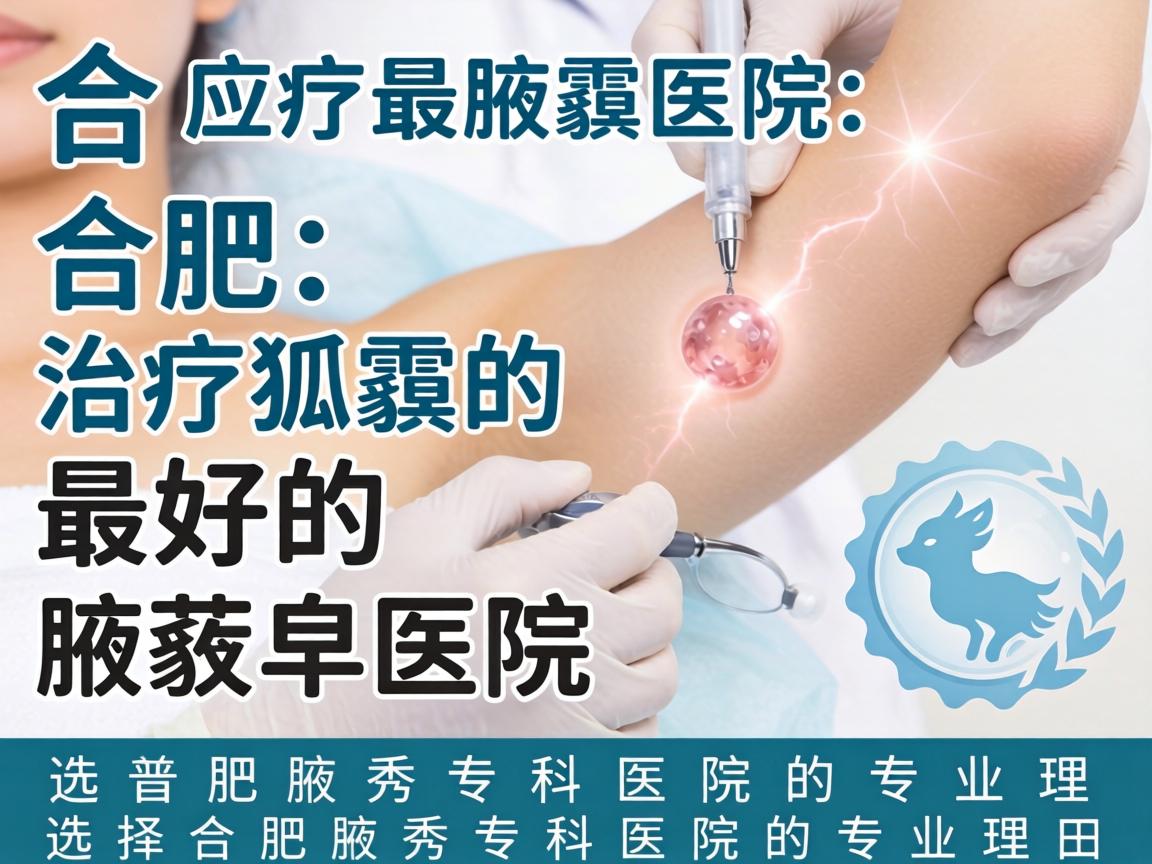 合肥治疗狐臭的最好医院，选择合肥腋秀专科医院的专业理由