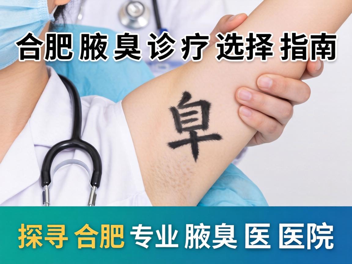 合肥腋臭诊疗选择指南，探寻合肥专业腋臭医院