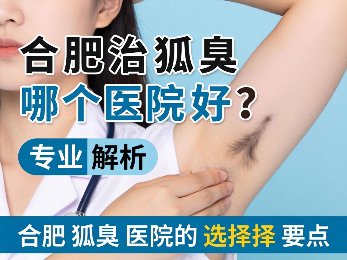 合肥治狐臭哪个医院好？专业解析合肥狐臭医院的选择要点