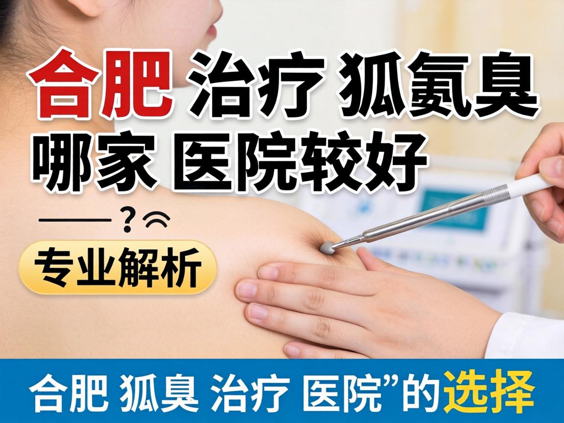 合肥治疗狐臭哪家医院较好？专业解析合肥狐臭治疗医院的选择