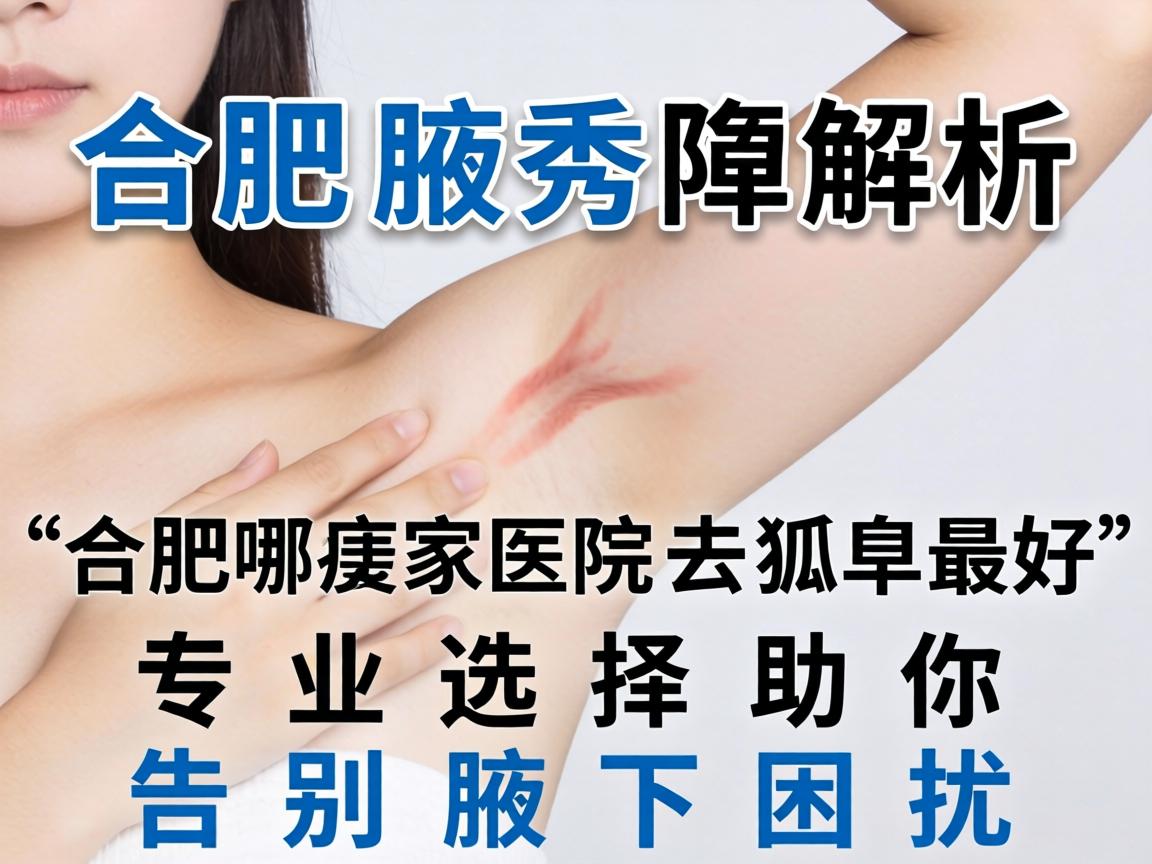 合肥腋秀解析，合肥哪家医院去狐臭最好，专业选择助你告别腋下困扰