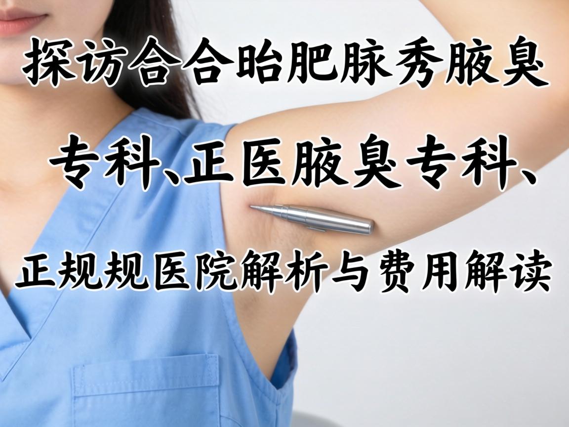 探访合肥腋秀腋臭专科,正规医院解析与费用解读 探访合肥腋秀腋臭专科,正规医院解析与费用解读