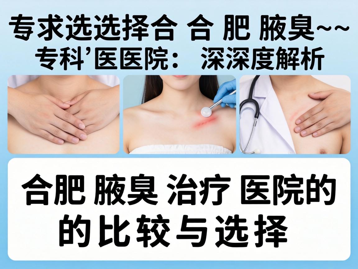 选择合肥腋臭专科医院,深度解析合肥腋臭治疗医院的比较与选择 选择合肥腋臭专科医院,深度解析合肥腋臭治疗医院的比较与选择