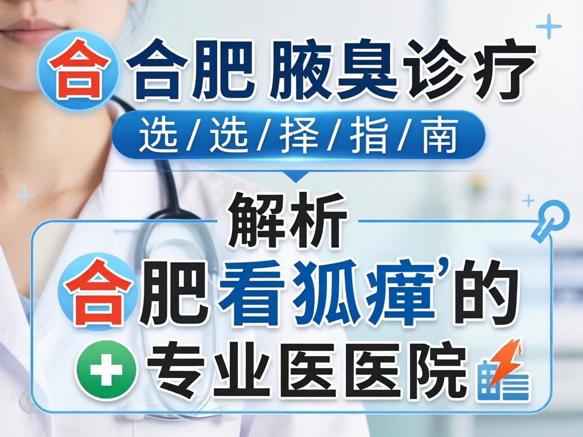 合肥腋臭诊疗选择指南,解析合肥看狐臭的专业医院 合肥腋臭诊疗选择指南,解析合肥看狐臭的专业医院