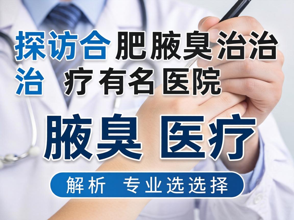 探访合肥腋臭治疗有名医院,解析腋臭医疗的专业选择 探访合肥腋臭治疗有名医院,解析腋臭医疗的专业选择
