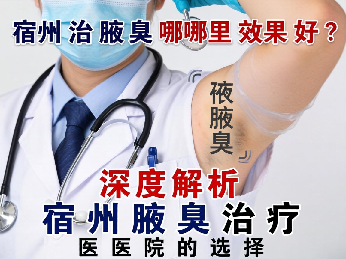 宿州治腋臭哪里效果好？深度解析宿州腋臭治疗医院的选择