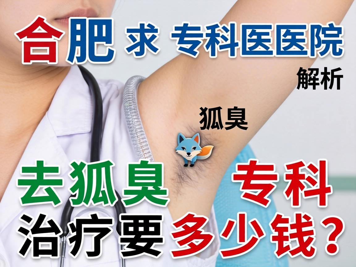 合肥去狐臭专科医院解析，去狐臭专科治疗要多少钱？