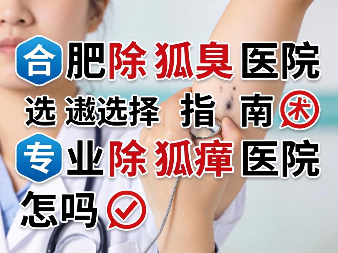 合肥除狐臭医院选择指南，专业除狐臭医院怎么选