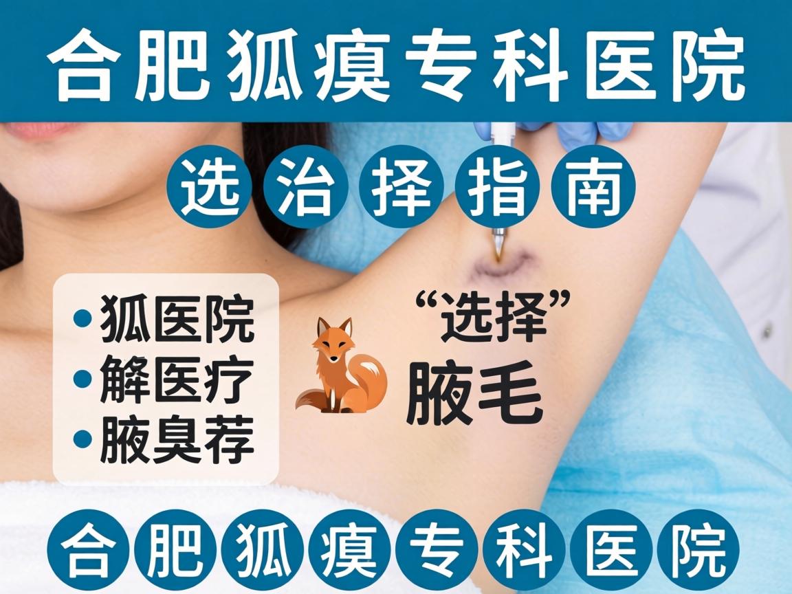 合肥治疗狐臭医院选择指南，详解合肥狐臭专科医院