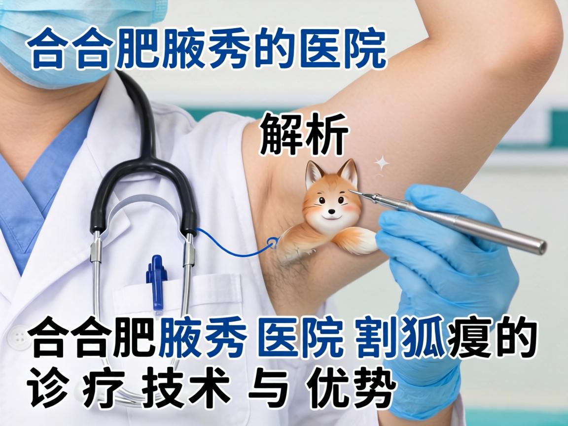 合肥腋秀医院解析，合肥腋秀医院割狐臭的诊疗技术与优势