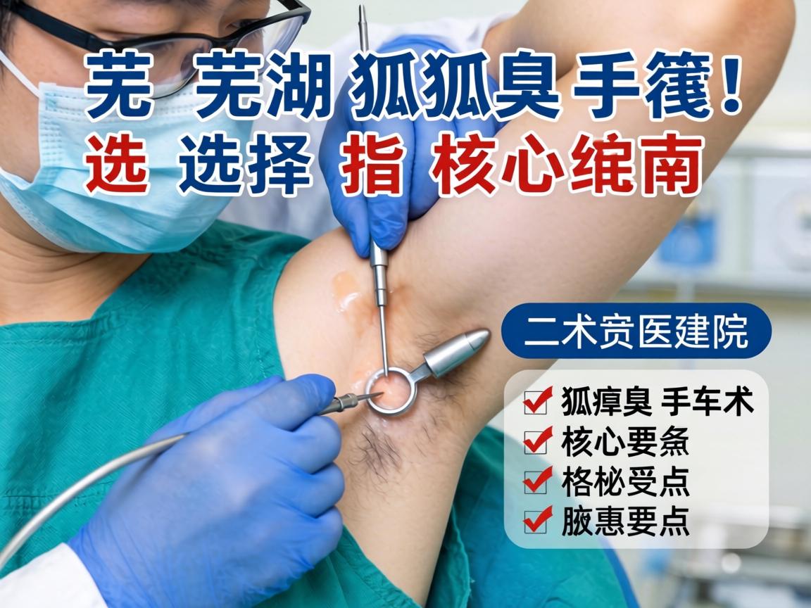 芜湖狐臭手术医院选择指南，详解狐臭手术核心要点