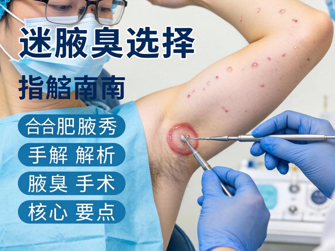 腋臭手术选择指南，合肥腋秀解析腋臭手术核心要点