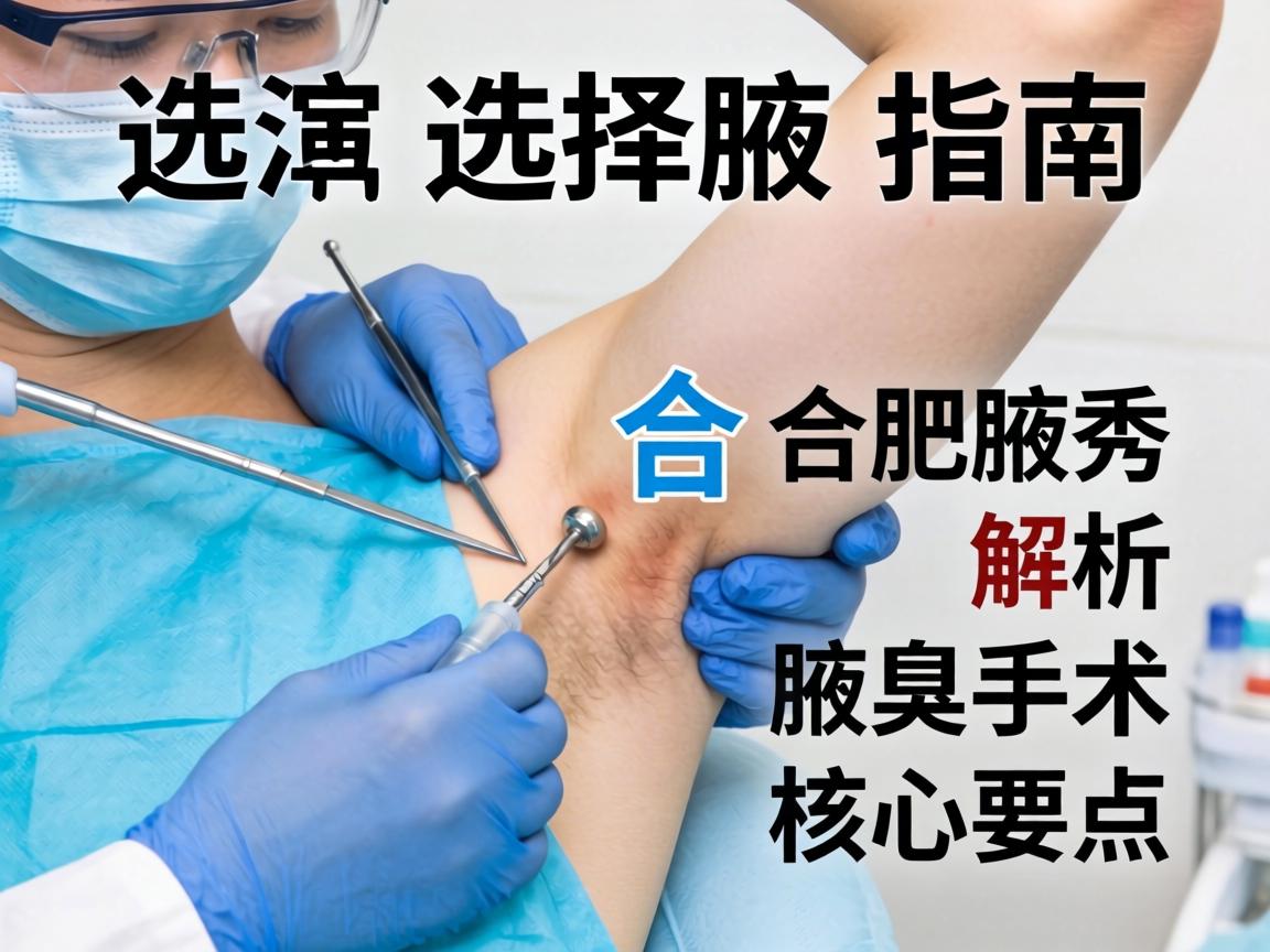 腋臭手术选择指南，合肥腋秀解析腋臭手术核心要点