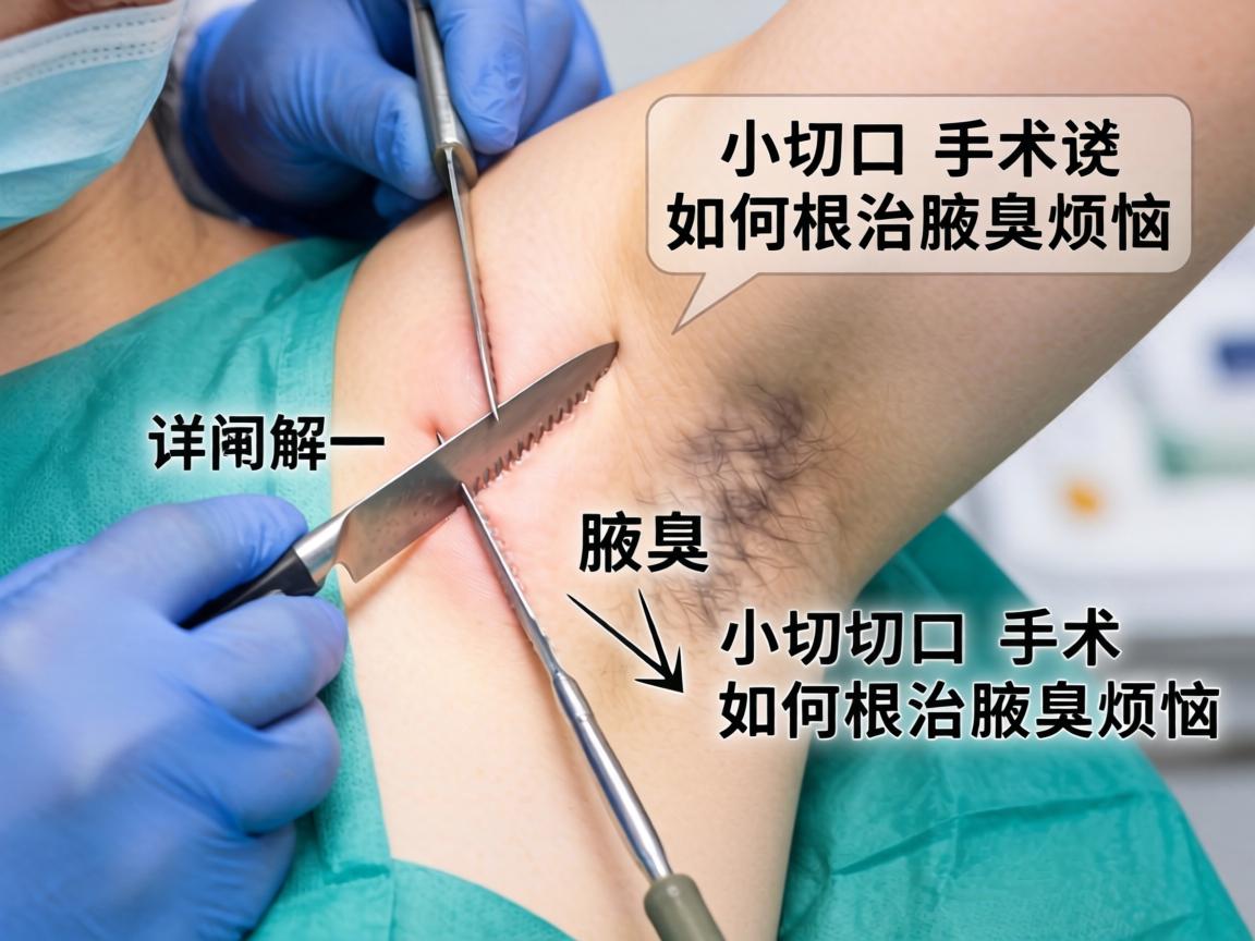 小切口腋臭手术详解，小切口手术如何根治腋臭烦恼