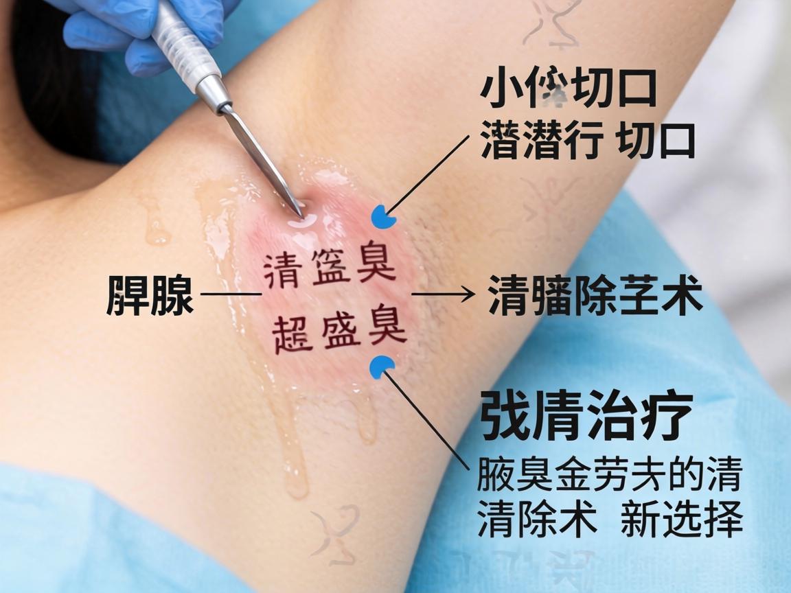 小切口潜行汗腺清除术，详解腋臭治疗的清除术新选择