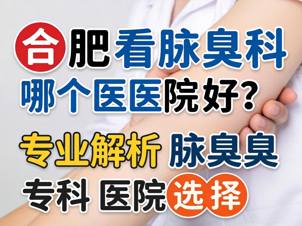 合肥看腋臭科哪个医院好？专业解析腋臭专科医院选择