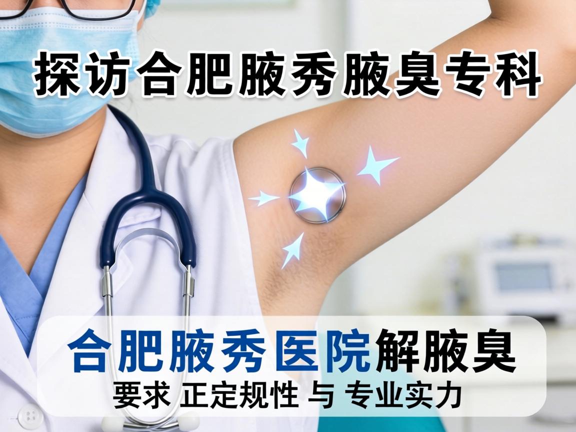 探访合肥腋秀腋臭专科,解析合肥腋秀医院的正规性与专业实力 探访合肥腋秀腋臭专科,解析合肥腋秀医院的正规性与专业实力