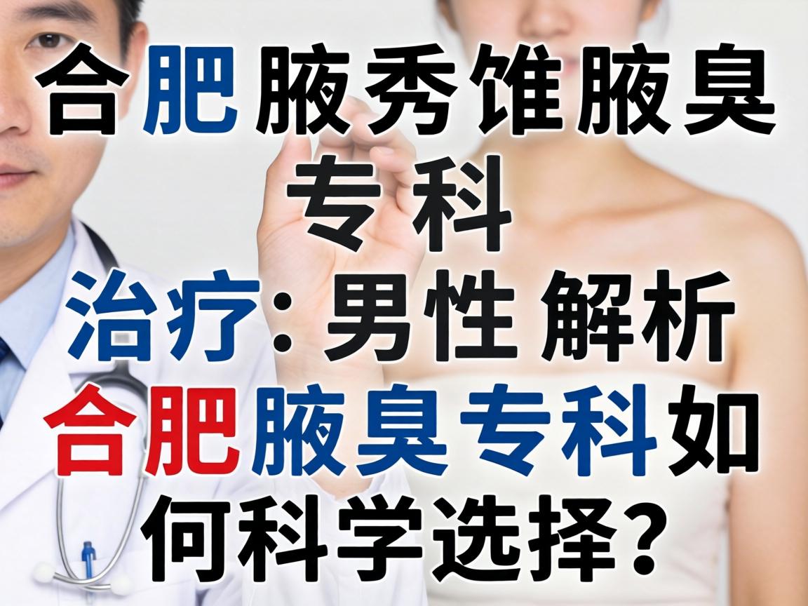 合肥腋秀腋臭专科解析，男性腋臭治疗，合肥腋臭专科如何科学选择？