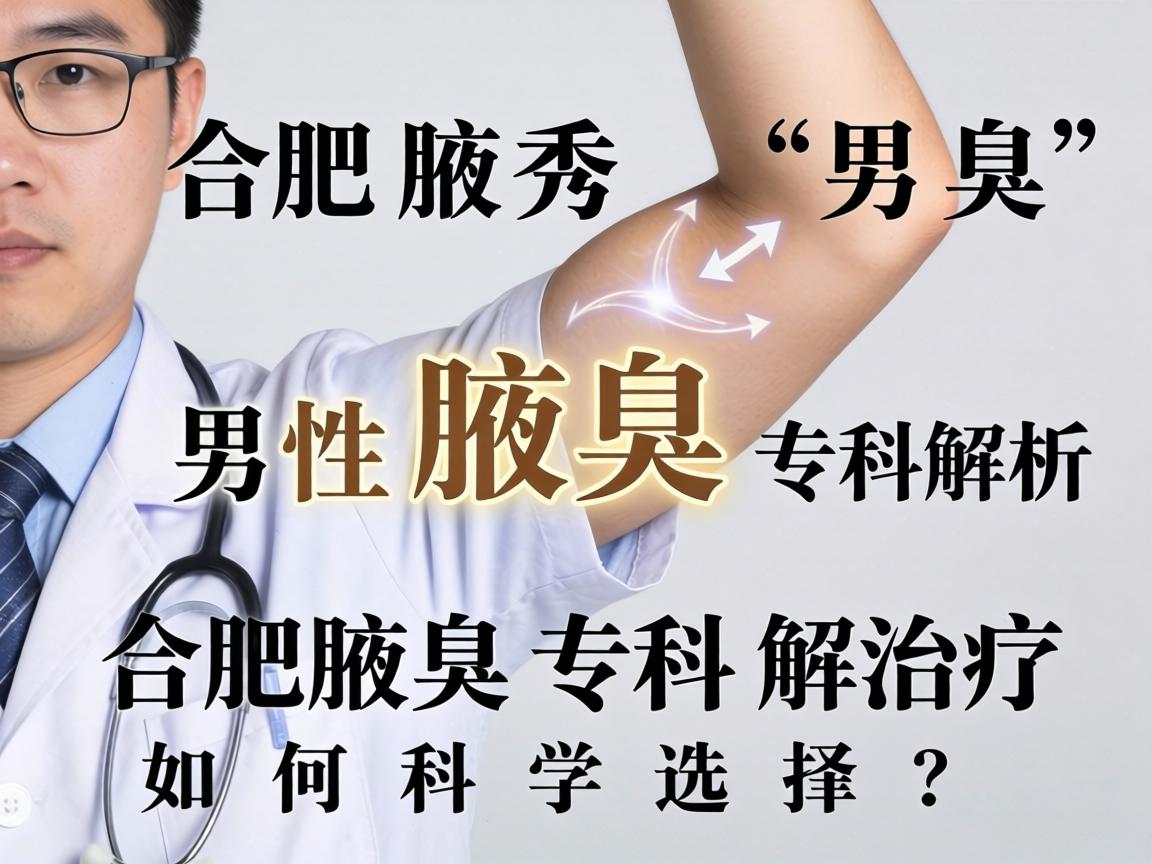 合肥腋秀腋臭专科解析，男性腋臭治疗，合肥腋臭专科如何科学选择？