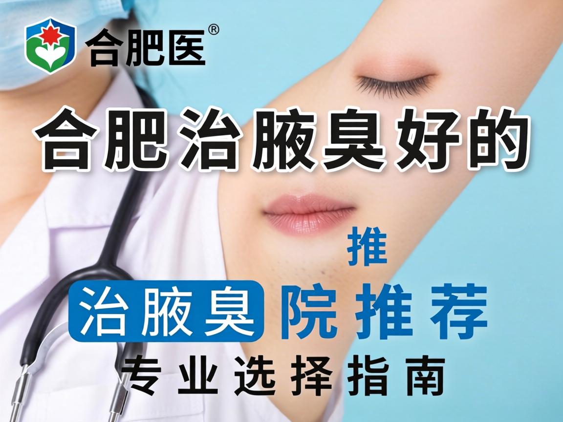 合肥治腋臭好的医院推荐，治腋臭专业选择指南