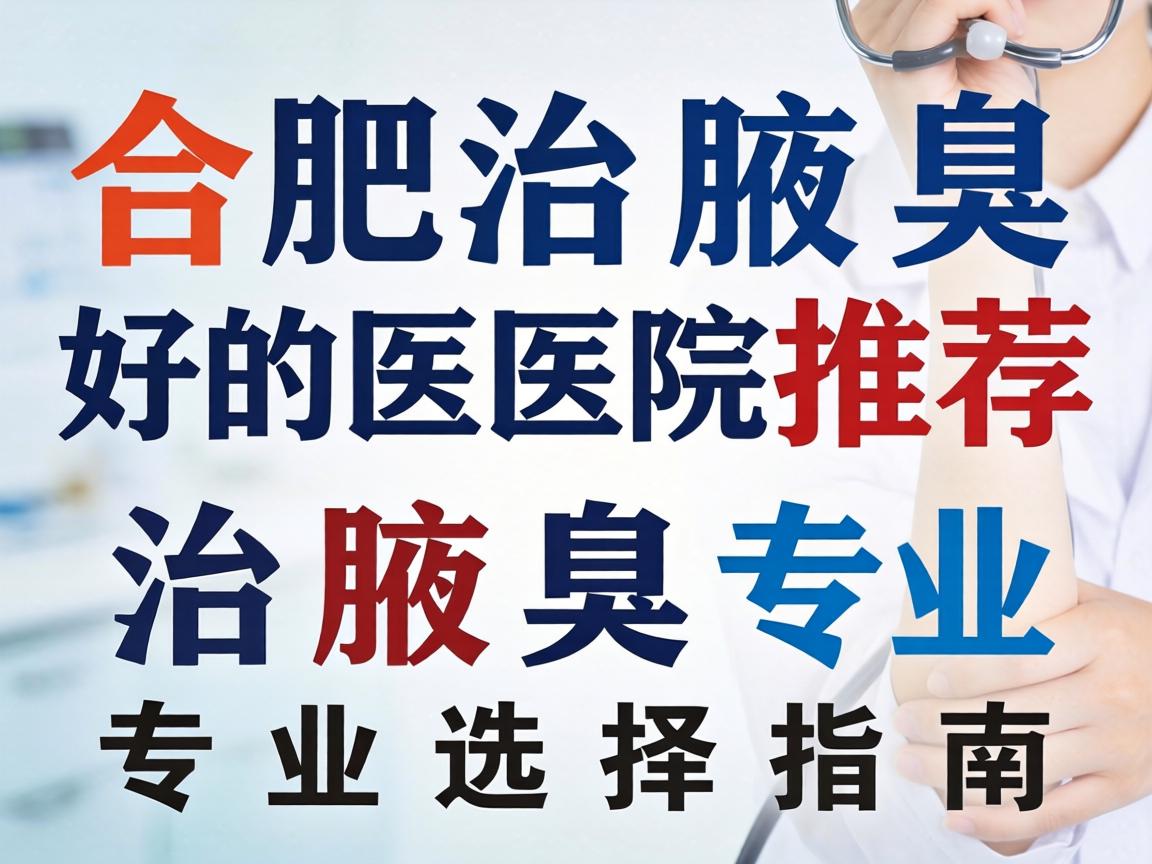 合肥治腋臭好的医院推荐，治腋臭专业选择指南