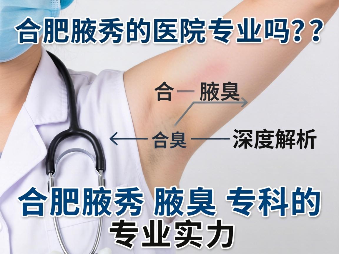 合肥腋秀医院专业吗？深度解析合肥腋秀腋臭专科的专业实力